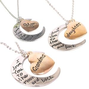 New 3pc Mom, Daughter and Grandma Necklace Set